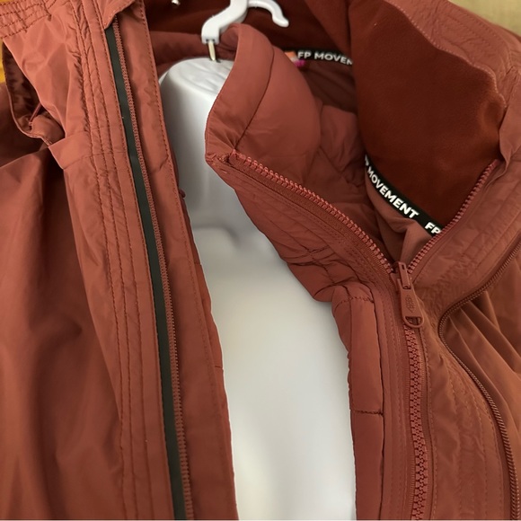 FP Movement by Free People Shred It 5-in-1 Hooded Jacket Medium Color Red - Picture 11 of 12